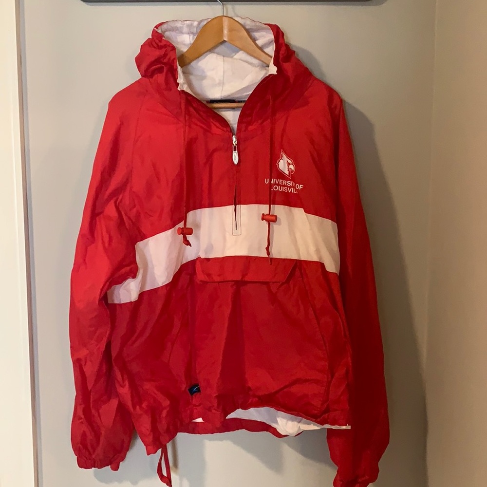 University of Louisville pullover, size large.